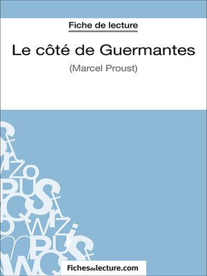 cover image of Le côté de Guermantes